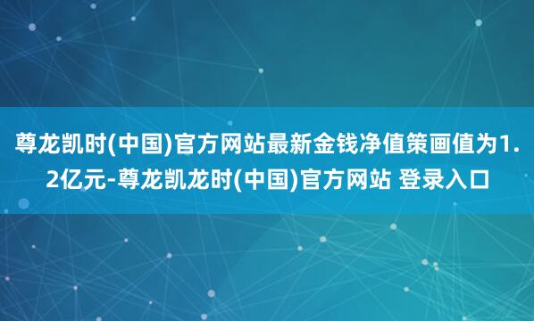 尊龙凯时(中国)官方网站最新金钱净值策画值为1.2亿元-尊龙凯龙时(中国)官方网站 登录入口