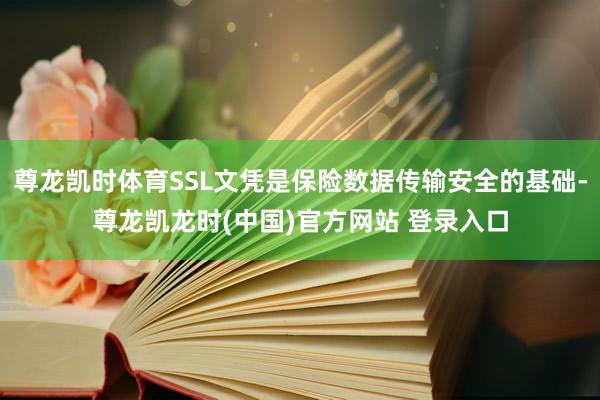 尊龙凯时体育SSL文凭是保险数据传输安全的基础-尊龙凯龙时(中国)官方网站 登录入口