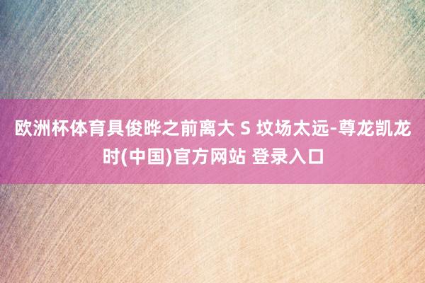 欧洲杯体育具俊晔之前离大 S 坟场太远-尊龙凯龙时(中国)官方网站 登录入口