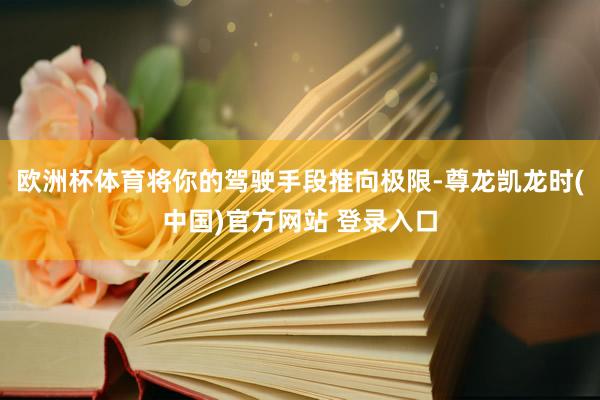 欧洲杯体育将你的驾驶手段推向极限-尊龙凯龙时(中国)官方网站 登录入口
